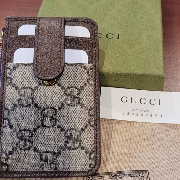 Gucci GG Ophidia Monogram Card Holder - Picture 6 of 10